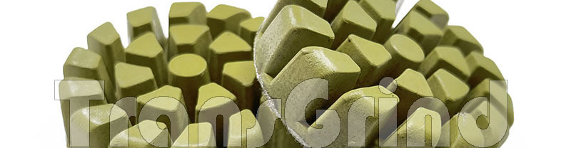 Almofadas de polimento de concreto de resina